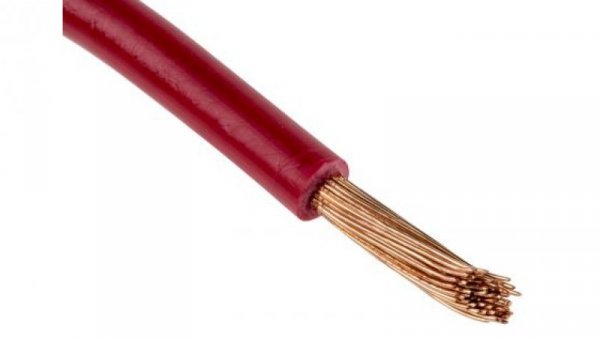 Kabel trzynormowy PCW, dł. 100m 4 mm², 41 A, 1 kV, Maks. +105C Czerwony Zgodność z trzema normami, RS PRO