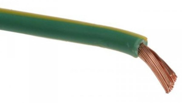 Jednożyłowy kabel sterowniczy CSA 4 mm², Maks. +70C 1000 V Zielony/Żółty, RS PRO