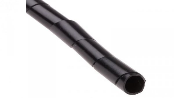 Opaska spiralna, Ø , Ø Maximum of 12mm, materiał: Polietylen, kolor: Czarny, RS PRO