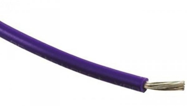 Kabel trzynormowy PCW, dł. 100m 4 mm², 41 A, 1 kV, -15 → +105 C Fioletowy Pojedynczy rdzeń, RS PRO