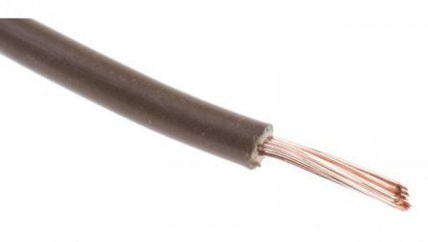 Przewód jednożyłowy linkowy, Przewód do urządzeń, 0,75 mm², 22/1,0 mm, 18 AWG, Poliolefina usieciowana EI5, 500 V,