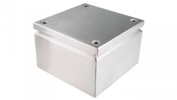 Puszka elektroinstalacyjna, 200 x 200 x 120mm, IP66, kolor Niemalowany, materiał Stal nierdzewna, 0-wejściowa, RS PRO