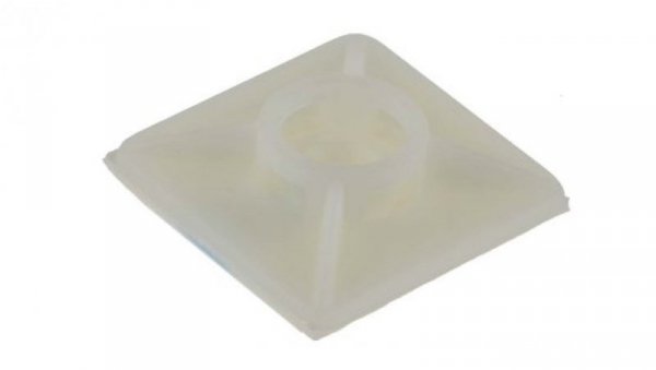 Mocowanie opaski kablowej samoprzylepne, 26.3mm x 26,3 mm, kolor: Naturalny, 100-szt., RS PRO