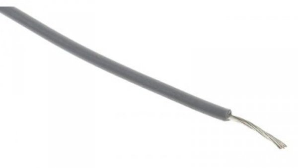 Przewód jednożyłowy linkowy, UL 3239, 0,33 mm², 17/0,16 mm, 22 AWG, XLPE, 6 kV DC, Szary, dł. 100m, RS PRO