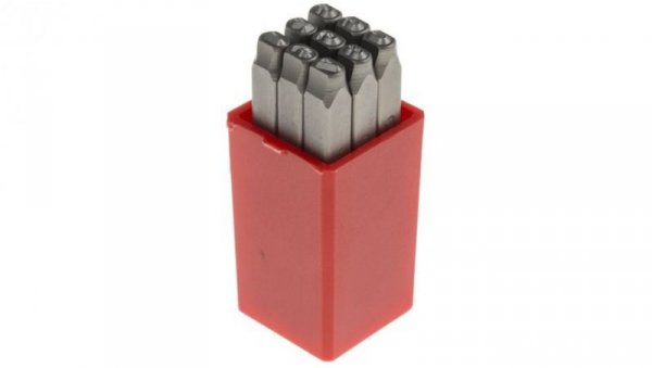 Zestaw wybijaków cyfr, H 3mm, 9-szt., (0 → 8), RS PRO