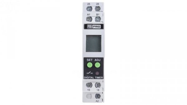 Timer Relay Wielofunkcyjne funkcyjny 01. s → 999h DPNO 2-stykowy DPNO 24 → 240V ac/dc