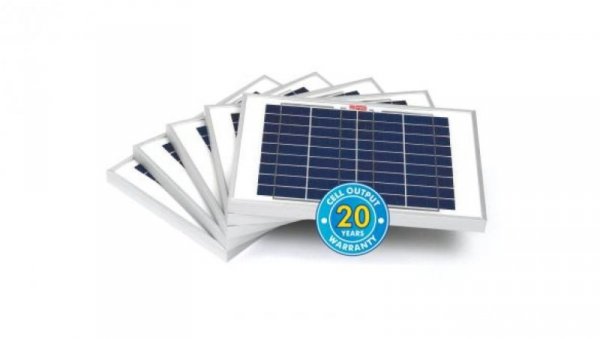 Panel słoneczny, 10W, 22V, 397x280x25mm, RS PRO /zestaw 5szt./