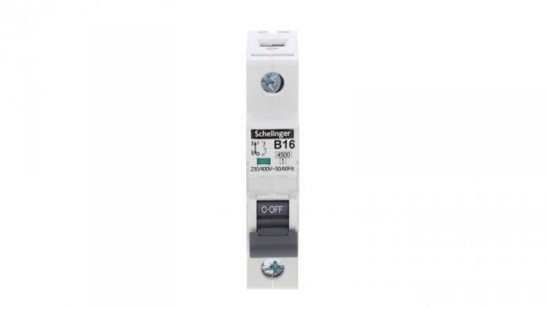WYŁĄCZNIK NADPRĄDOWY 4,5KA 1P B 16A SCHELINGER A02-G7-1P-B16