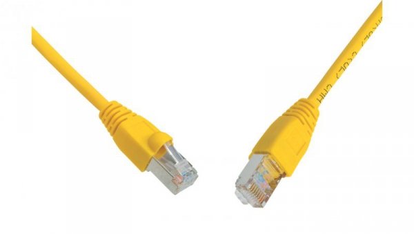 Patchcord CAT6 SFTP PVC 10m żółty snag-proof C6-315YE-10MB