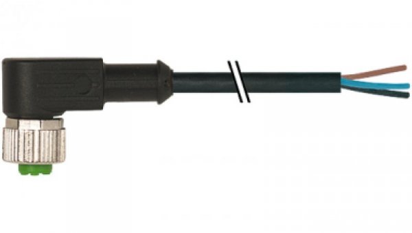 Konektor M12 żeński kątowy z wolnym końcem przewodów 5m 7000-12321-6130500