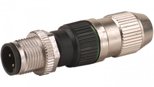 Wtyczka M12 męska prosta 4-polowa 0.25-0.5mm2 zaciski nożowe 7000-12481-0000000