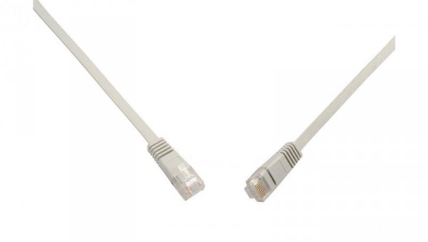 Patchcord płaski CAT5E UTP LSOH 5m szary non-snag-proof C5E-111GY-5MB