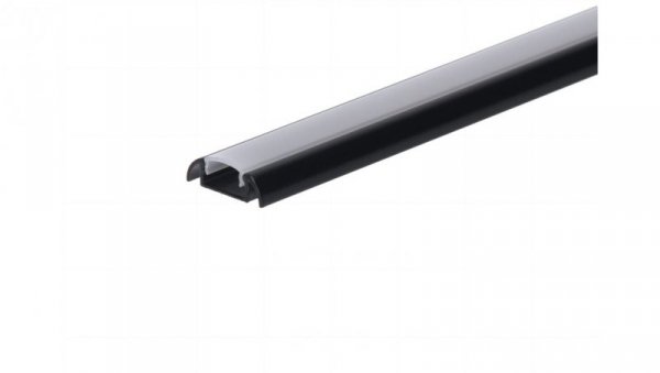 Profil led Basic Max 2m czarny z osłoną mleczną ML