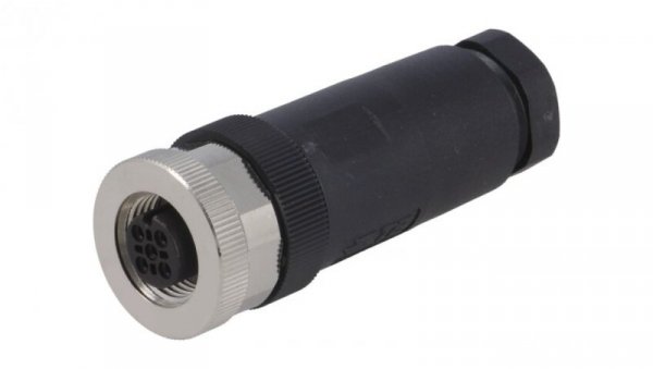 Złącze okrągłe M12 żeńskie proste nieekranowane 4pin 250V PG9 T4110002041-000