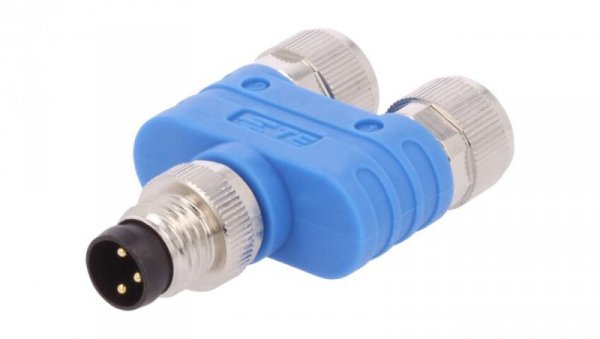 Złącze okrągłe M8 męskie i żeńskie x2 3pin Y T4081112003-000