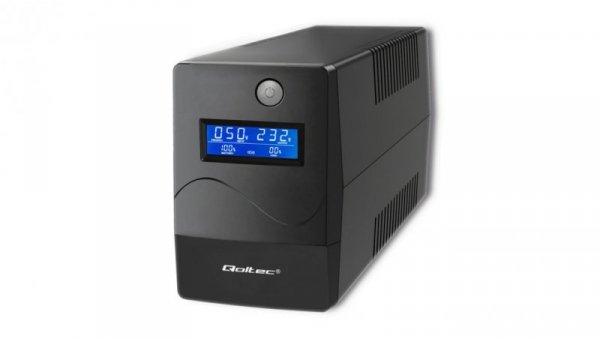 Qoltec Zasilacz awaryjny UPS Line Interactive Monolith 450VA 240W LCD USB RJ45