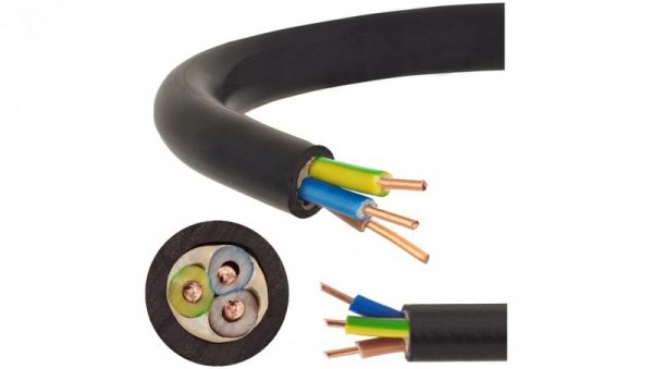 Kabel prądowy YKY 0,6/1kV 3x2,5 drut do ziemi Elektrokabel /25m/