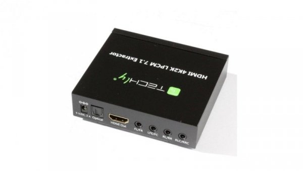 HDMI 4K Audio Extractor, ekstraktor 5.1CH Jack 3.5mm SPDIF Toslink DTS
