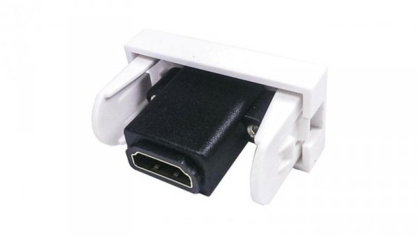 Gniazdo HDMI proste moduł 1M 22,5x45 biały Mediabox