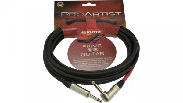 KLOTZ Pro Artist Kabel instrumentalny Audio Jack 6,3mm Mono (wtyk kątowy / wtyk) 6m