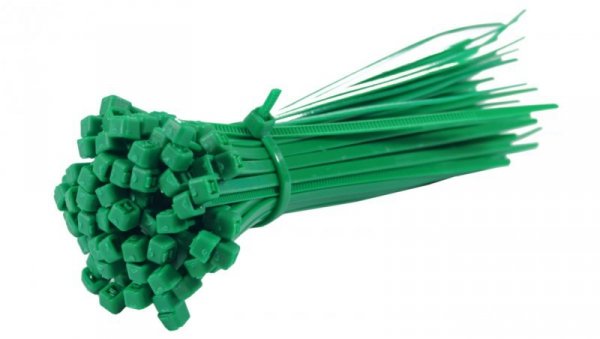 OPASKI ZACISKOWE KABLOWE TRYTKI UV ZIELONE 3,6X300