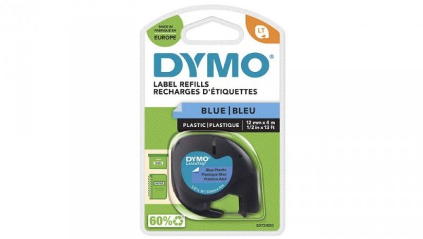 Taśma DYMO LT plastikowa 12mm / 4m niebieska 91205