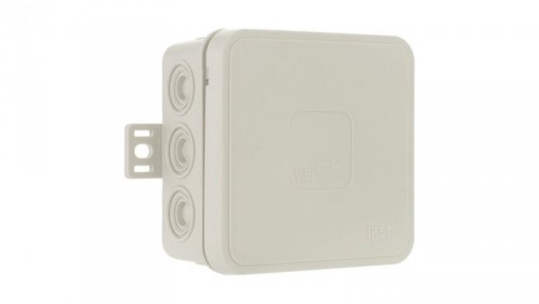 Puszka n/t instalacyjna 85x85x41 popielata IP54 ViPlast 036-03