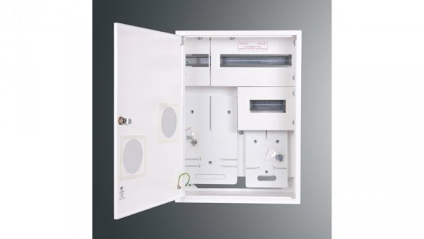 Rozdzielnica n/t licznikowa RZ 11NN P T1F i T3F + 25S PŁYTKA 577x423x135 pełne drzwi IP30 RAL9003