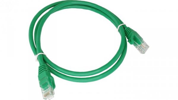 Patch-cord U/UTP kat.6A LSOH 0.25m zielony KKU6AZIE0.25