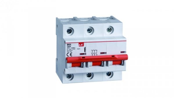 Wyłącznik nadprądowy 1,5 modułu 3P C 63A 10KA BKH 3P C63A 06110345R0