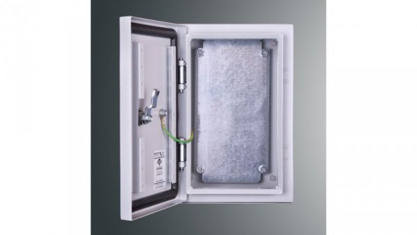 Obudowa n/t z płytą montaż PSH 302015 PROFIT 300x200x150 IP65 IK10 RAL7035 zamek herm.-D5