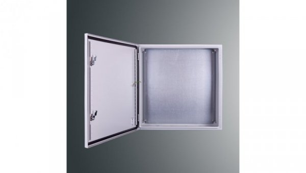 Obudowa n/t z płytą montaż PSH 505025 PROFIT 500x500x250 IP65 IK10 RAL7035 zamek herm.-D5