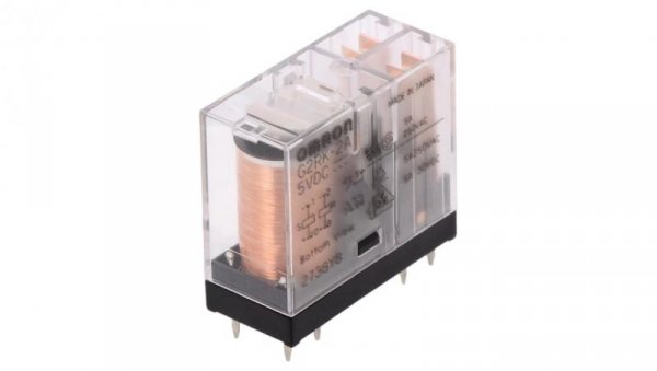 Przekaźnik elektromagnetyczny DPST-NO Ucewki 5VDC 3A/250VAC G2RK-2A 5VDC