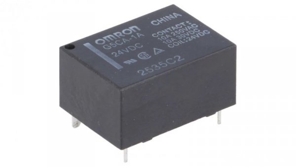 Przekaźnik elektromagnetyczny SPST-NO Ucewki 24VDC PCB G5CA-1A 24VDC