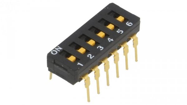Przełącznik DIP-SWITCH ON-OFF 0,03A/30VDC A6D-6100