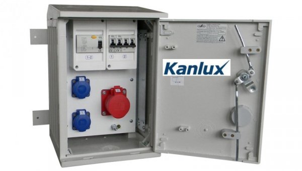 ROZDZIELNICA BUDOWLANA NA ELEWACJĘ (2X2P+Z, 1X16A/5P) KANLUX RB26X40K40-00012W-E0_KANLUX