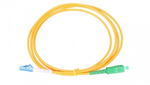 Patchcord Jednomodowy, Simplex, G652D, 3mm, 2m Extralink SC/APC-LC/UPC