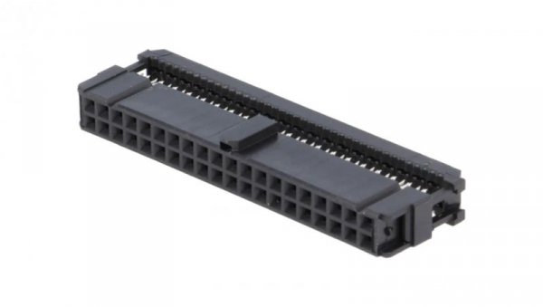 Wtyk IDC żeńskie 40-pin IDC na taśmę 1,27mm złocony czarny 1658621-9