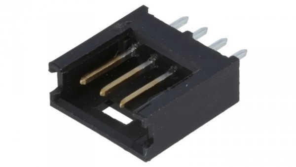 Gniazdo przewód-płytka męskie AMPMODU MOD II 2,54mm 4-pin 280371-2