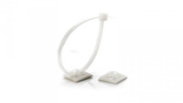 TRYTYT Uchwyt mocujący samoprzylepny HW biały HW-5AC /100szt./