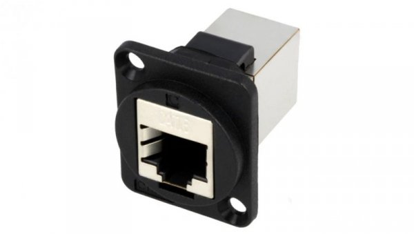 Łącznik FT RJ45 8p8c Kat 6 ekranowane 19x24mm plastik CP30222S
