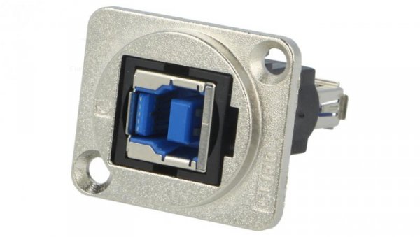 Łącznik USB A - USB B 3.0 FT metal 19x24mm CP30206NM
