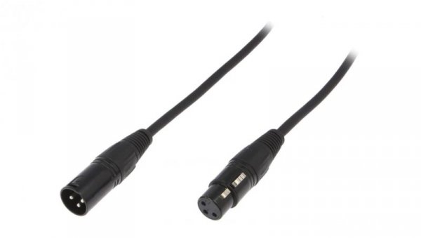 Kabel XLR męski - XLR żeński 3-pin 5m FC619105