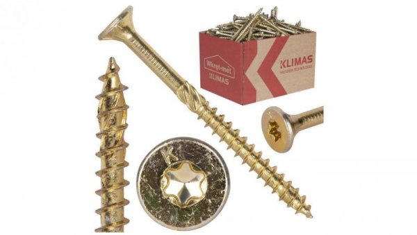 Wkręty ciesielskie z łbem stożkowym i gniazdem TORX 3,0x35 MASTER /500szt/