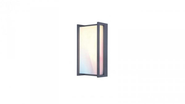 Ogrodowa LAMPA elewacyjna QUBO 5193004118 Lutec prostokątna OPRAWA metalowa LED 16W 2700K - 6500K kinkiet RGB IP54 szary