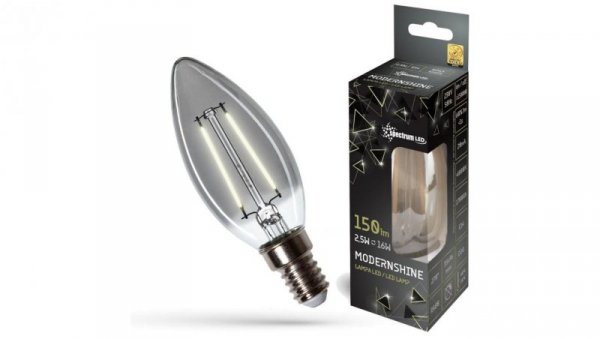 Żarówka LED E14 230V 2,5W świecowa COG MODERNSHINE biała neutralna 75.9002