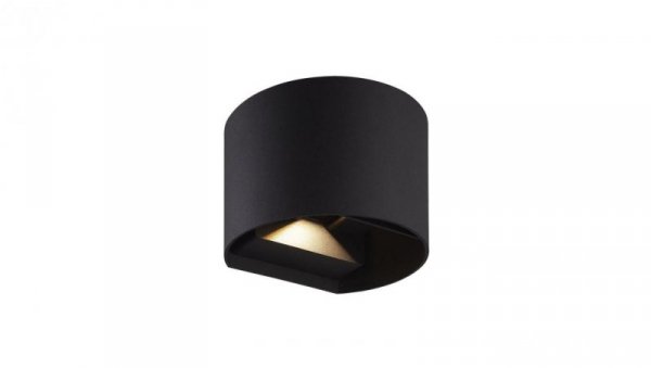 LED line LITE Kinkiet zewnętrzny LED aluminium 2x3W 3000K IP54 czarny CILINDER 3 lata gwar.