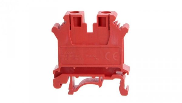Złączka szynowa 1-torowa ZJU2-10/RD czerwona R34RR-07010000535