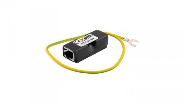Ogranicznik przepięć dla urządzeń Gigabit Ethernet 10/100/1000 Mbps oraz PoE PASSIVE / 802.3af / 802.3at 1 kanał ekranowane RJ45