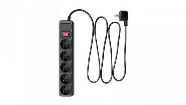 Listwa przeciwprzepięciowa Akyga AK-SP-06B 5 gniazd CEE 7/3 (Typ F) 3 m